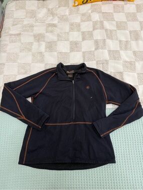 Ariat Women's‎ Fleece-Lined Quarter-Zip Pullover size L